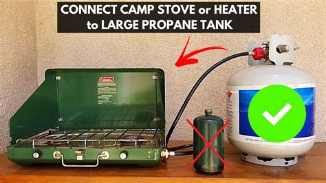 can you use a propane tank for a gas stove